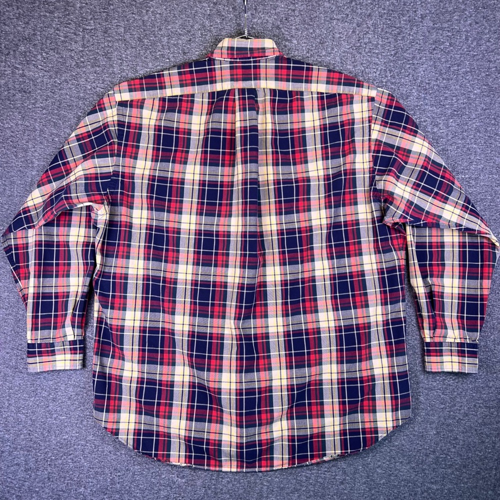 VTG Ralph Lauren Shirt Mens Large Plaid Blake Preppy Casual Button Down Tartan - Picture 11 of 15